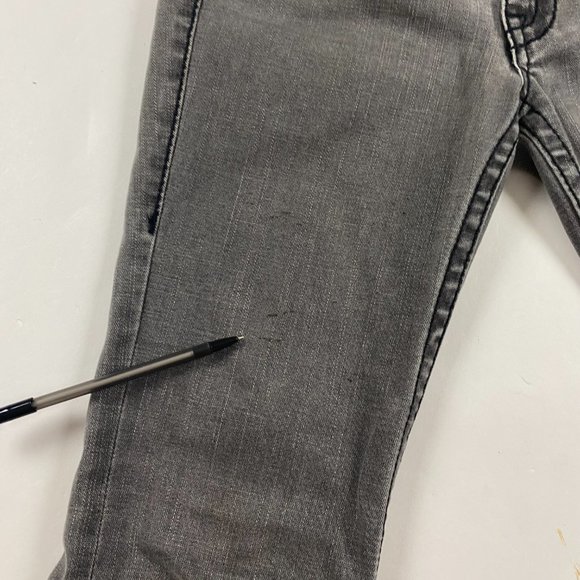 True Religion Johnny Big T Jeans Womens Size 30 x 34 Gray Black Stretch - Picture 8 of 16